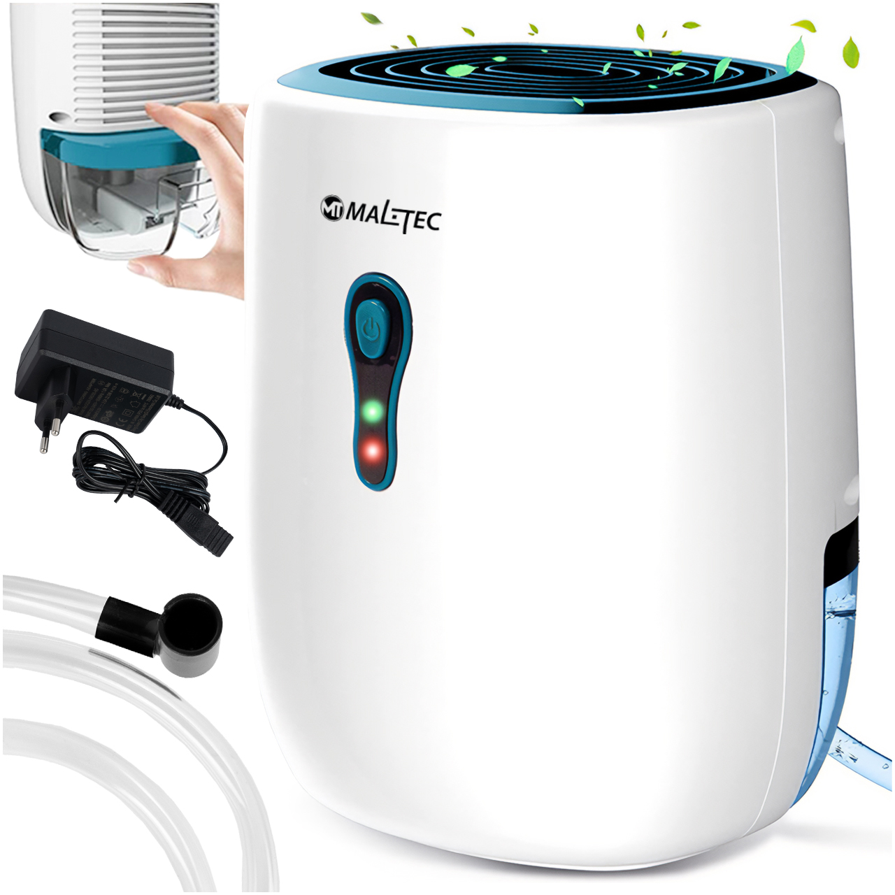 Osuszacz Powietrza Pochłaniacz Wilgoci Cichy Wydajny Maltec 0,8L