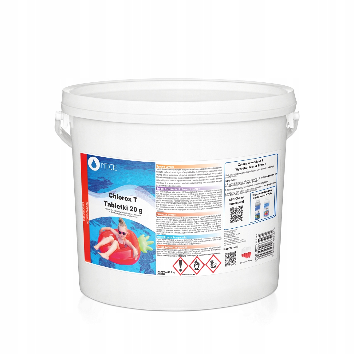 

Ntce Chlorox T Tabletki chlor do basenu 20 g 3 kg