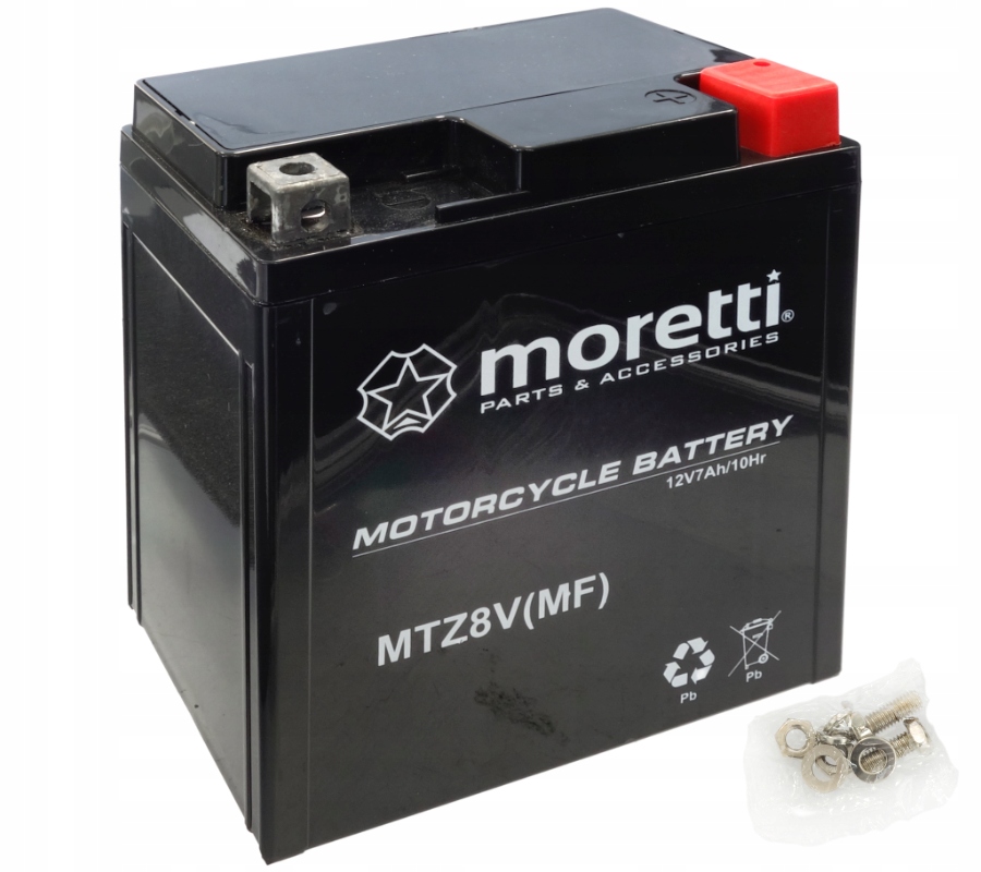 Akumulator MTZ8V YTZ8V Moretti Żelowy Agm 12V 7,4AH 120A