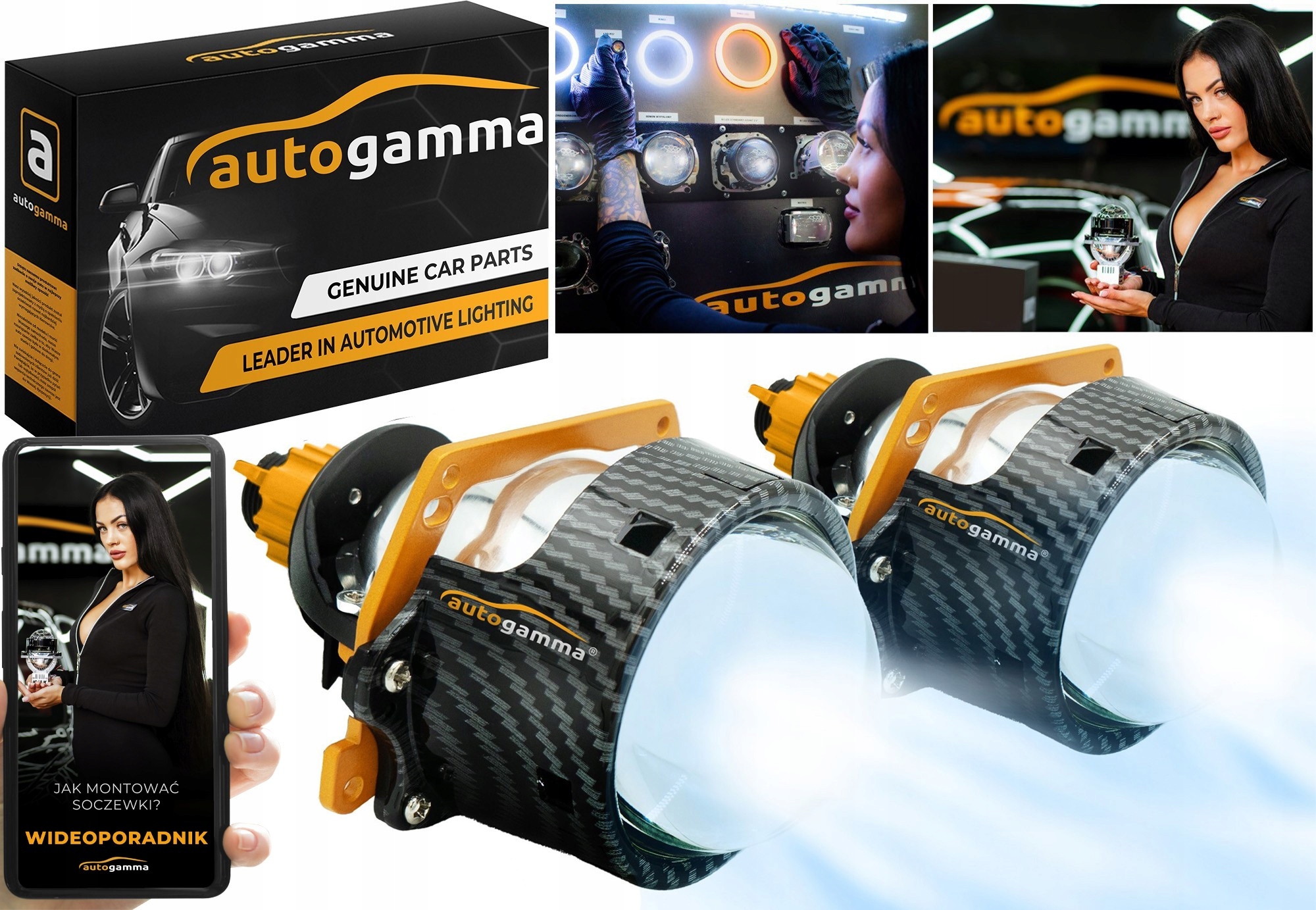 Projektory projektorů BiLED 3.0 Grant Premium Carbon Regenerace reflektorů