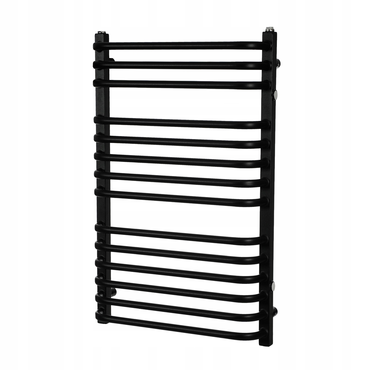 Grzejnik łazienkowy wodny Ek 630x1570mm Kaloryfer kwadrat Boczny Czarny