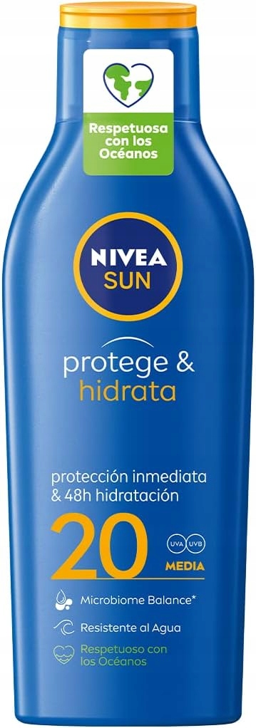 Nivea Sun Spf 20 voděodolné hydratační mléko 200 Ml