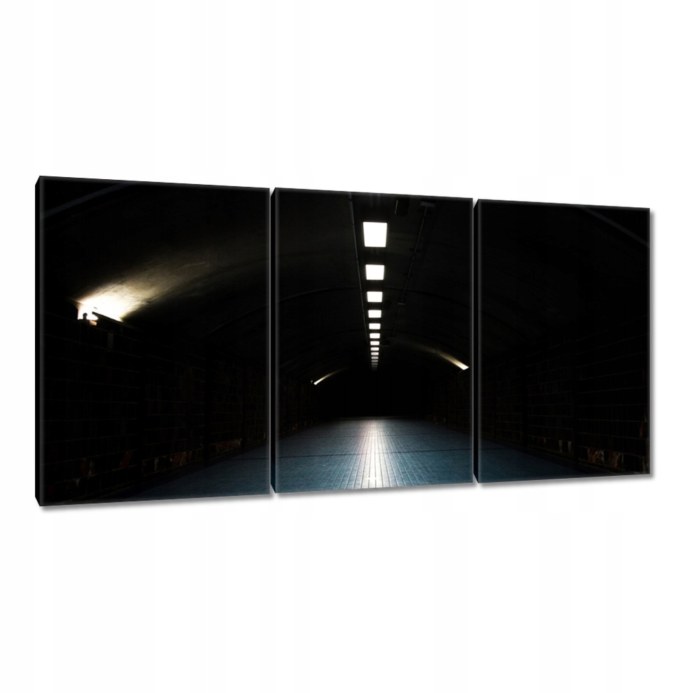 

Obrazy 120x60 Droga Tunel Lampy