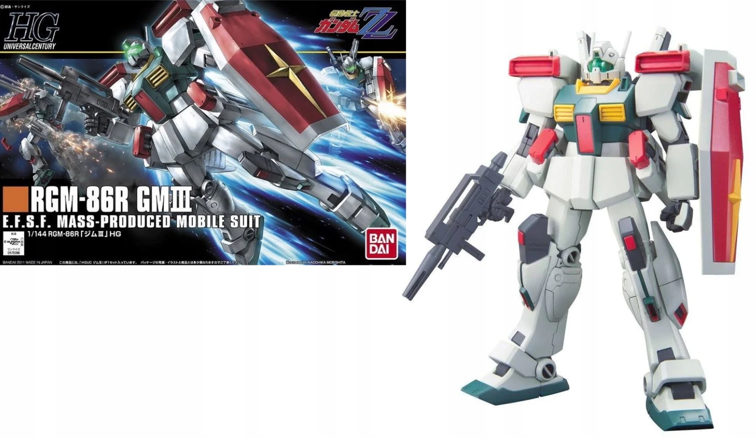 Gundam Hguc RGM-86R Gm III 1/144 Model Kit