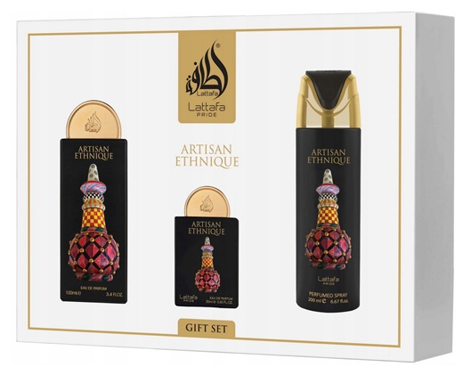 Parfémová sada Lattafa Artisan Ethnique 100 ml Deo 200 Ml Edp 20 ml
