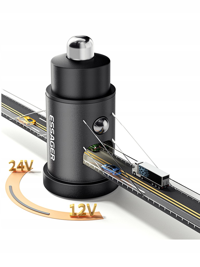 SZYBKA ŁADOWARKA SAMOCHODOWA 30W Typ-C PD 5A QC4.0 EAN (GTIN) 6911186043115
