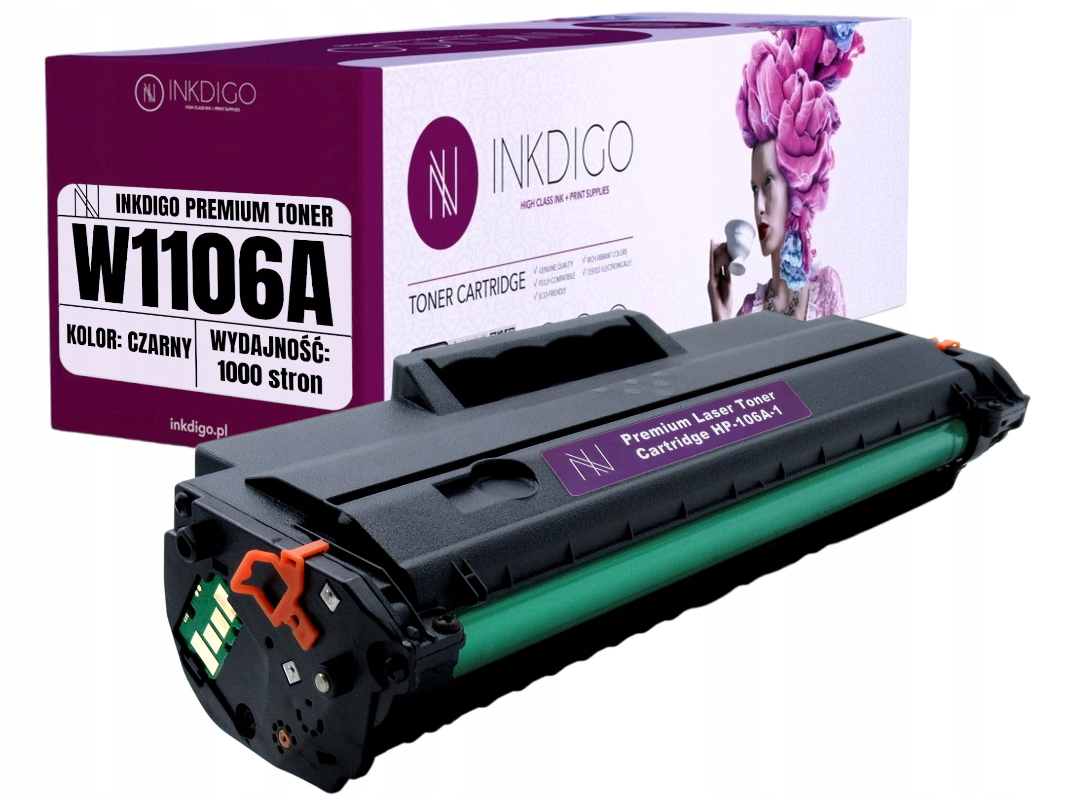 

Nowy Toner Do Drukarki Hp 106A W1106A Z Chipem