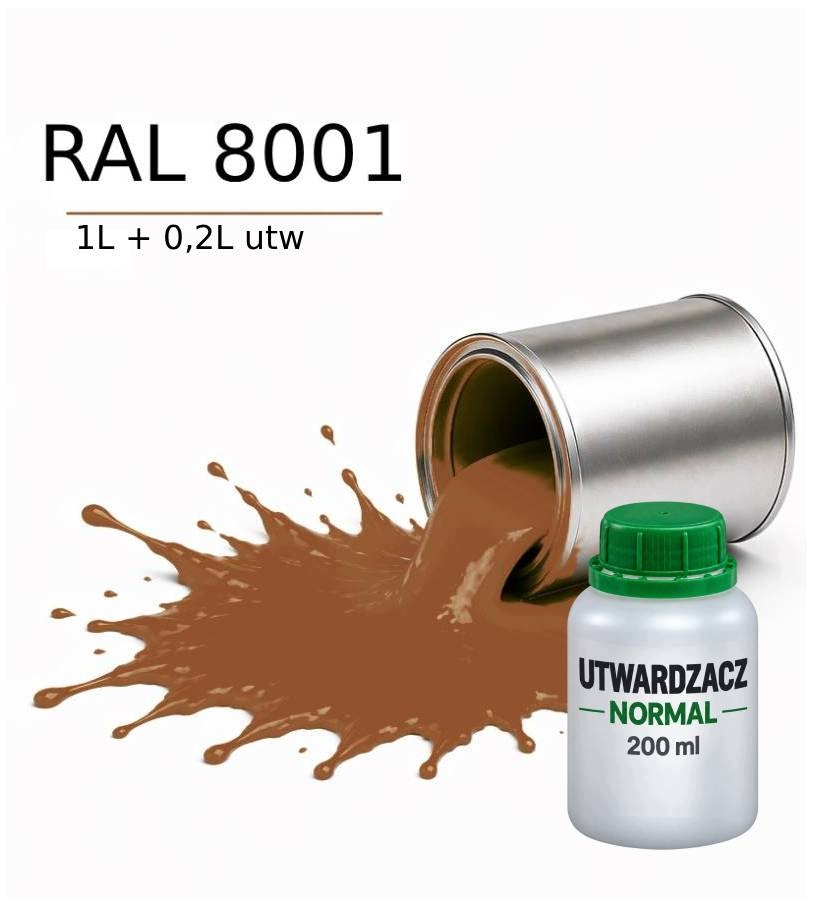Valspar Ral 8001 Barva Dtm Základní Nátěr Polyuretanová 2K Polomat 1L Utw. 0