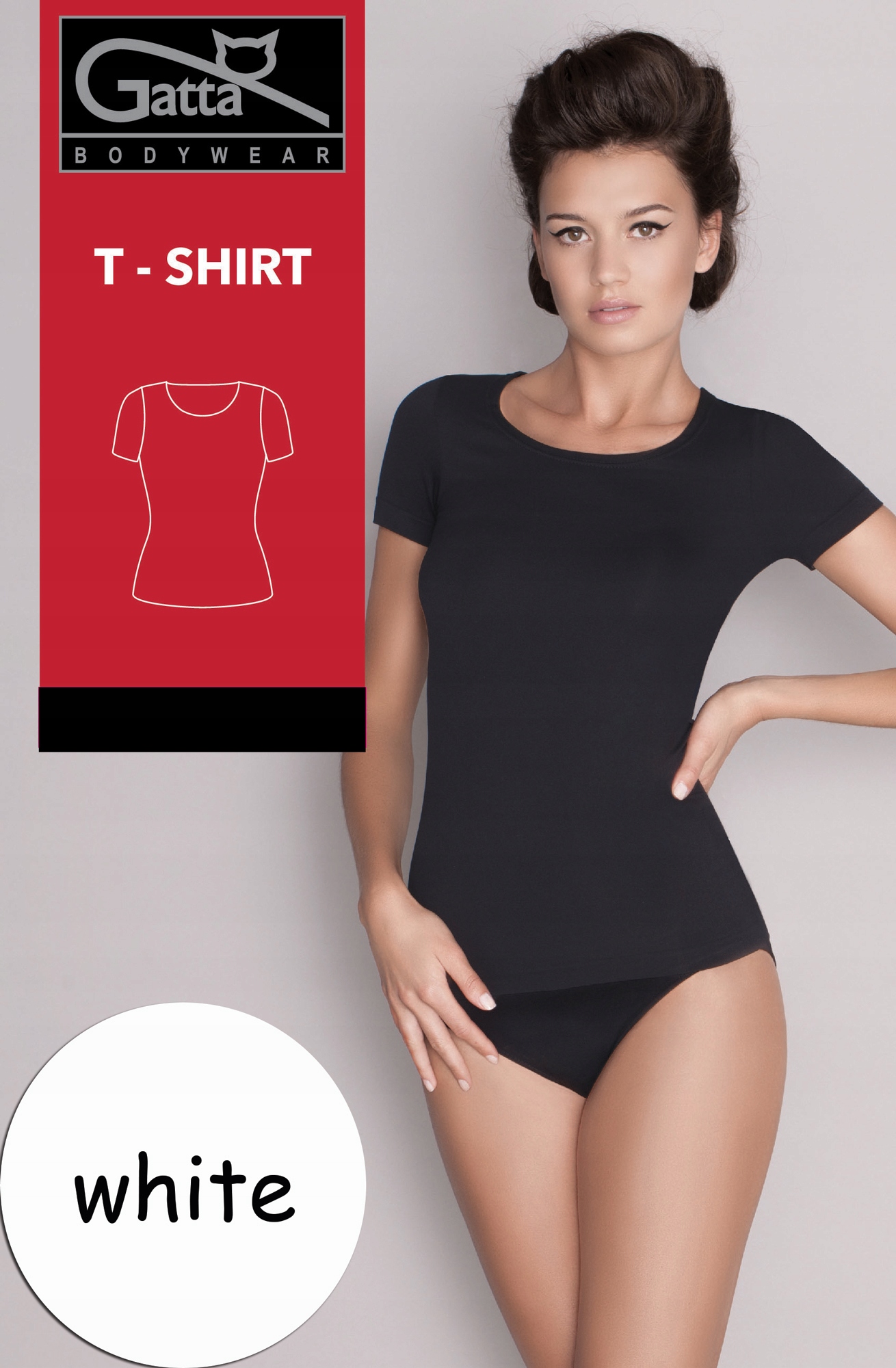 

Gatta t-shirt Bluzka krótki rękaw White XL