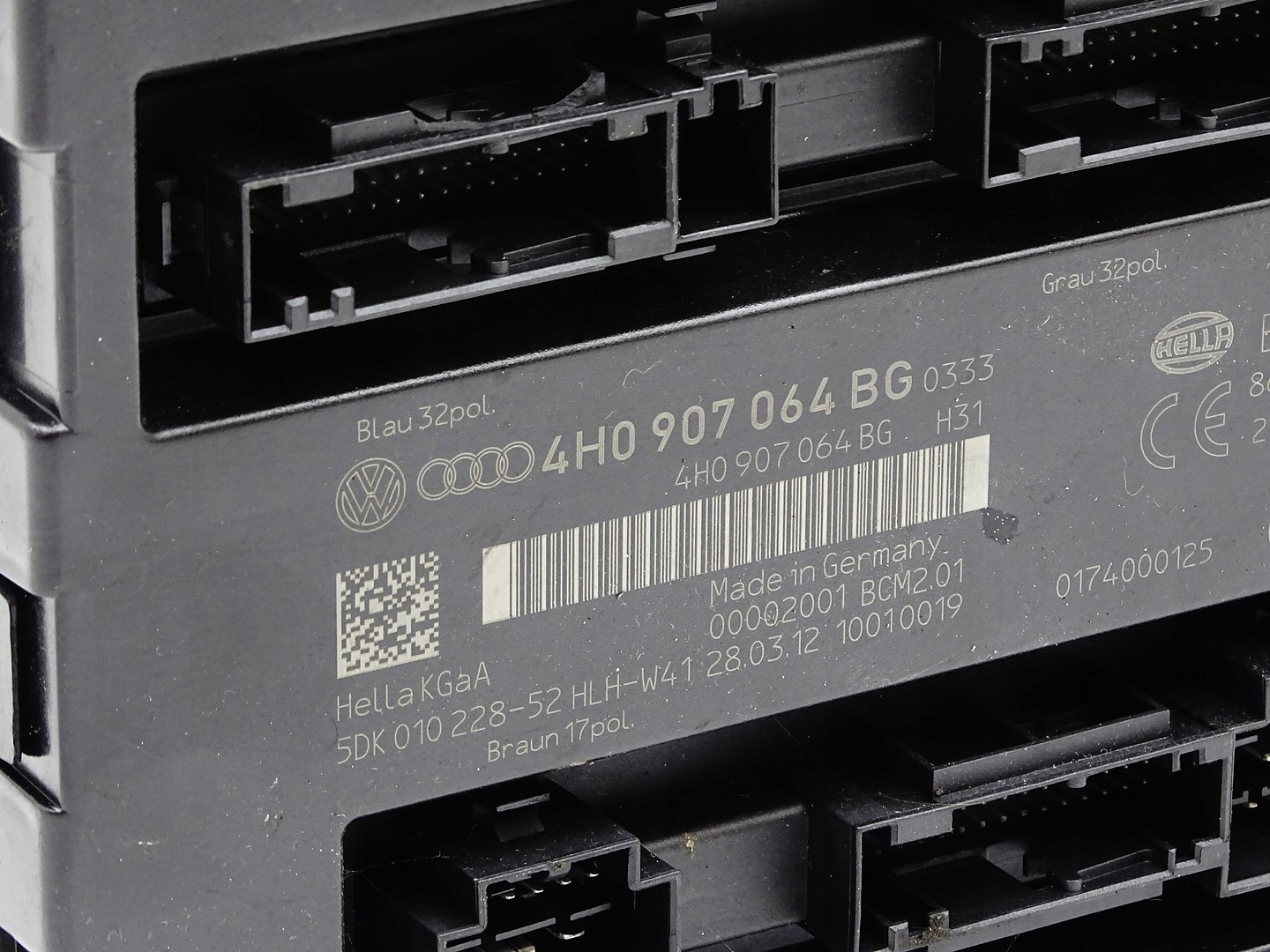 module control unit KOMFORTU BCM AUDI A6 C7 11- 4H0907064BG
