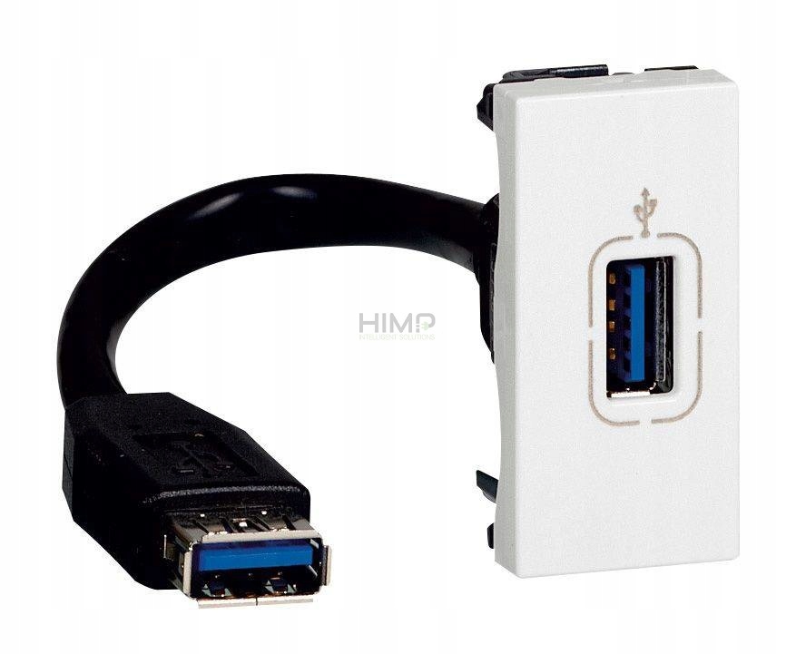 

Mosaic Gniazdo Usb 3.0 z przewodem Legrand 078746