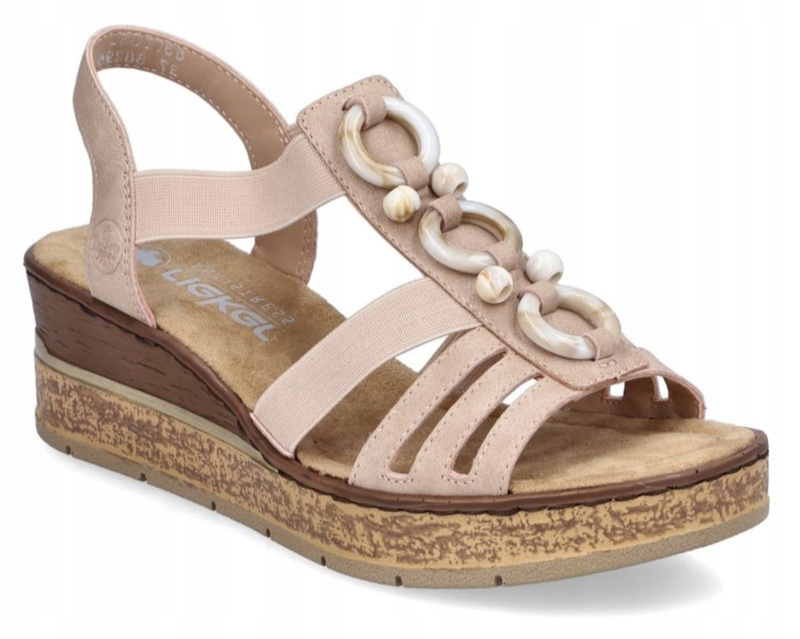 Dámské sandály Rieker 63778-31 na klínku velikost 37