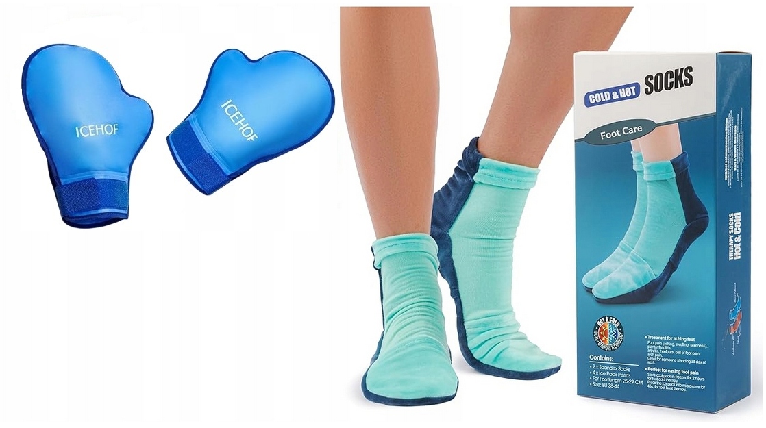 Rękawice i Skarpety Ogrzewające Chłodzące Chemioterapii zimno ciepło 2w1