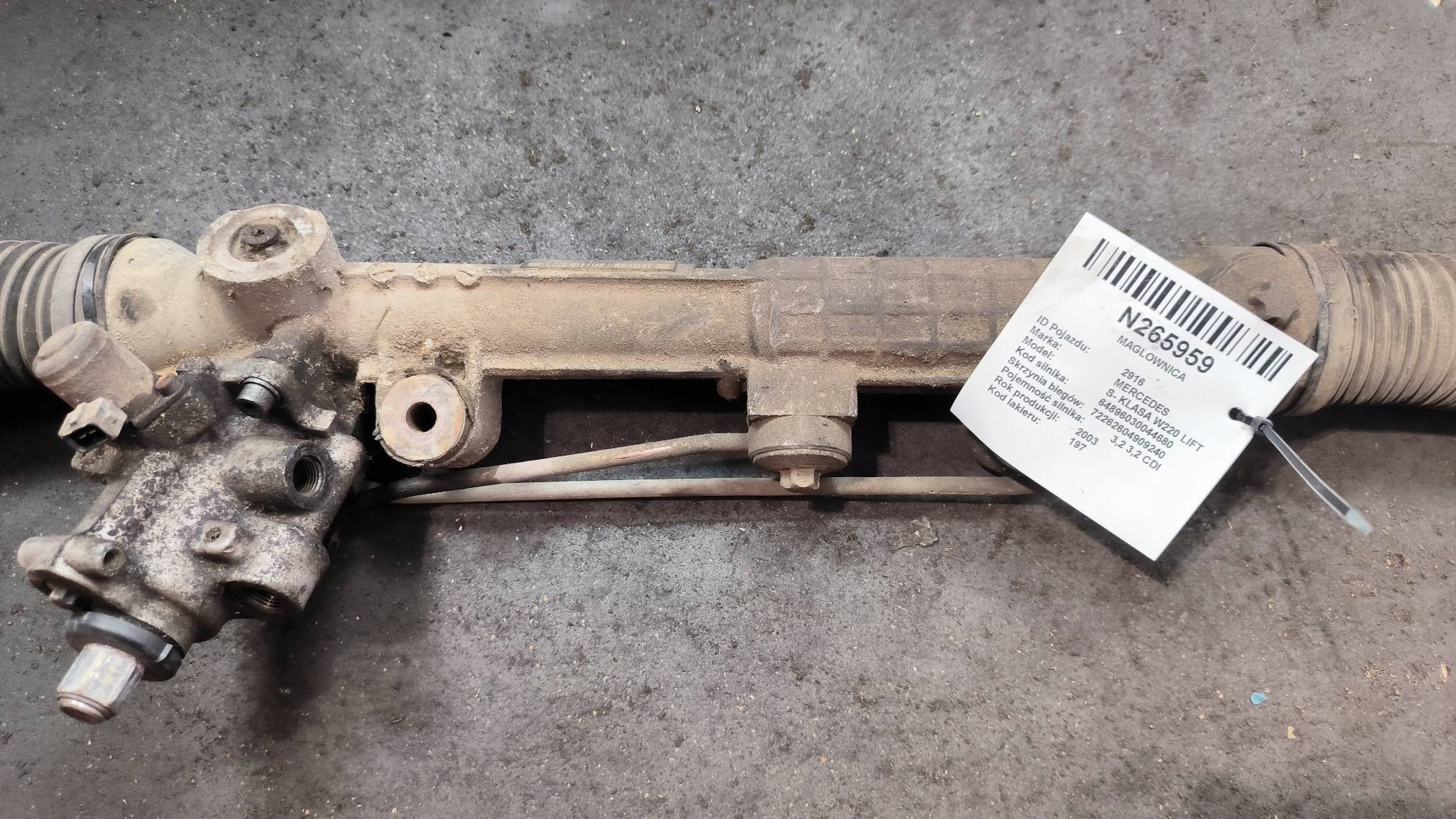 control 2204602500 MERCEDES S- KLASA W220 LIFT