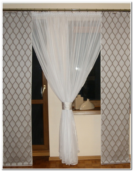 

Firany Komplet firan na balkon 2 panele +1 kokon