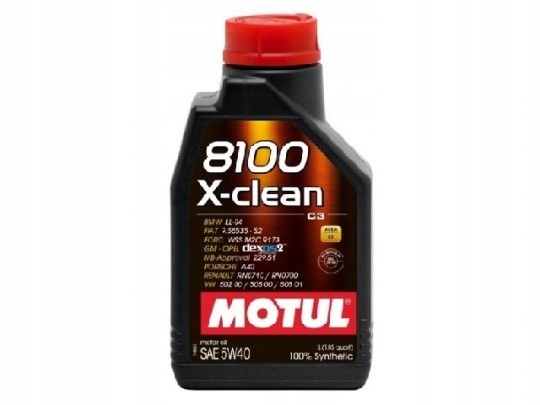 

Motul 8100 X-clean C3 Sae 5W40 5W-40 1L