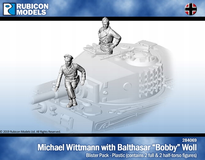 Rubicon Models Michael Wittmann Balthazar Bobby Woll Modele do Bolt Action
