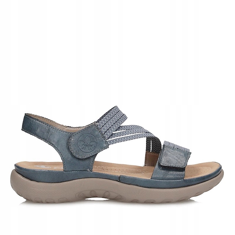 Dámské sandály Rieker 64870-14 modré na suchý zip