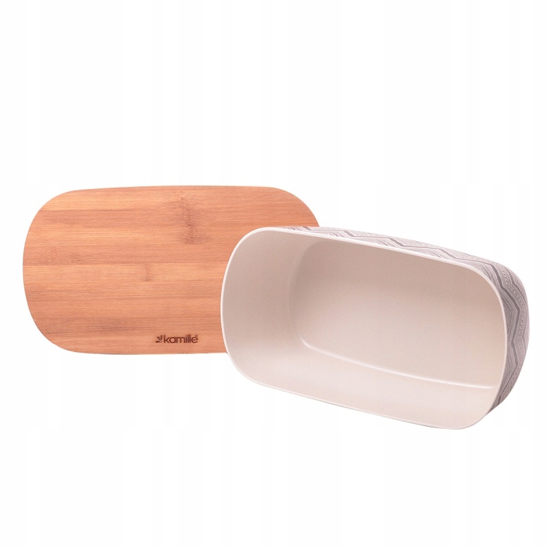 CHLEBAK POJEMNIK NA CHLEB PIECZYWO DESKA BAMBUSOWA KAMILLE Kolor wielokolorowy