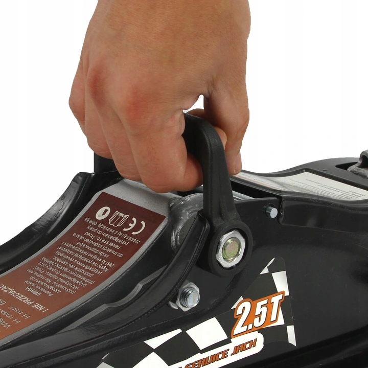 PODNOŚNIK SAMOCHODOWY LEWAREK ŻABA 2,5T +NADSTAWKA Waga produktu z opakowaniem jednostkowym 7.5 kg