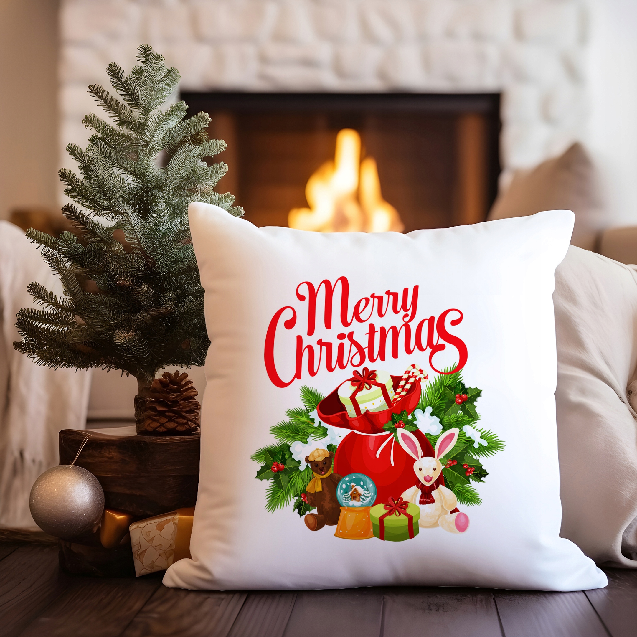 POSZEWKA DEKORACYJNA 40x40 ŚWIĄTECZNA Z NADRUKIEM Zastosowanie inne