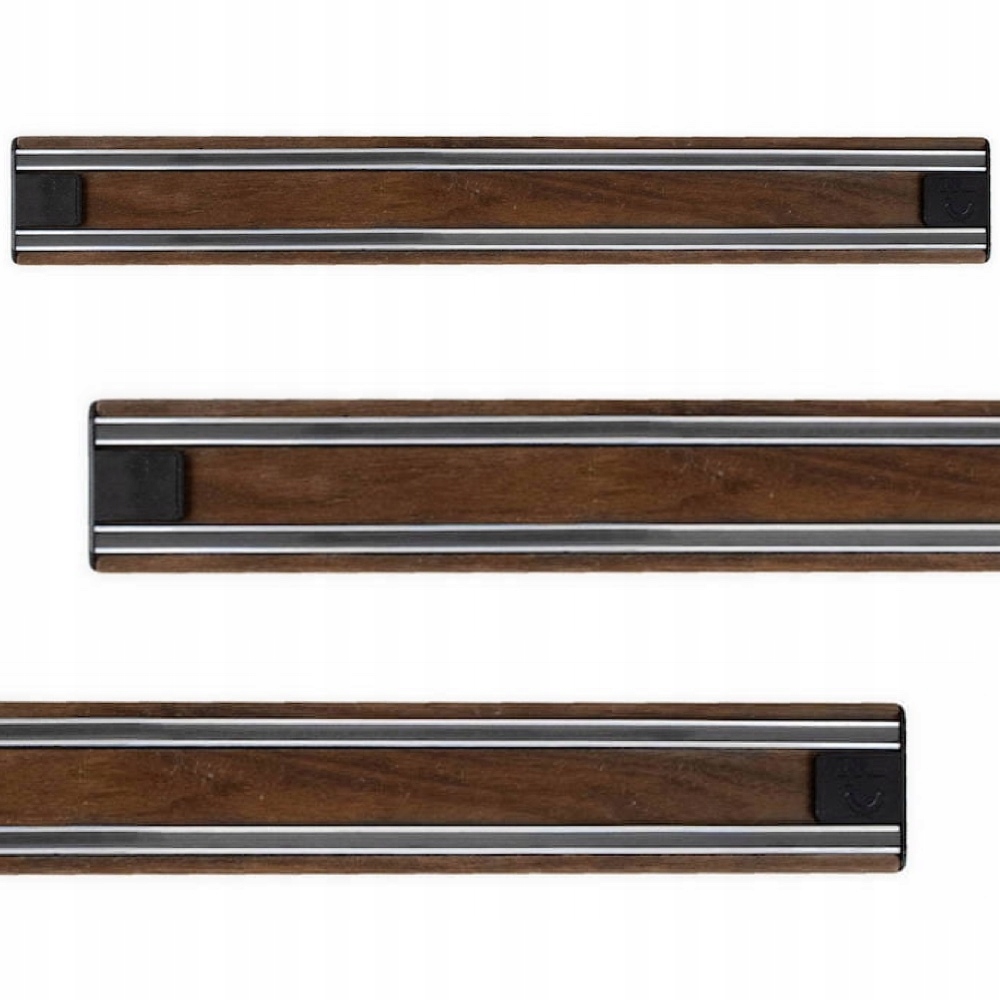 Bisbell Drevená magnetická lišta na nože s orechom 35 cm B45W35