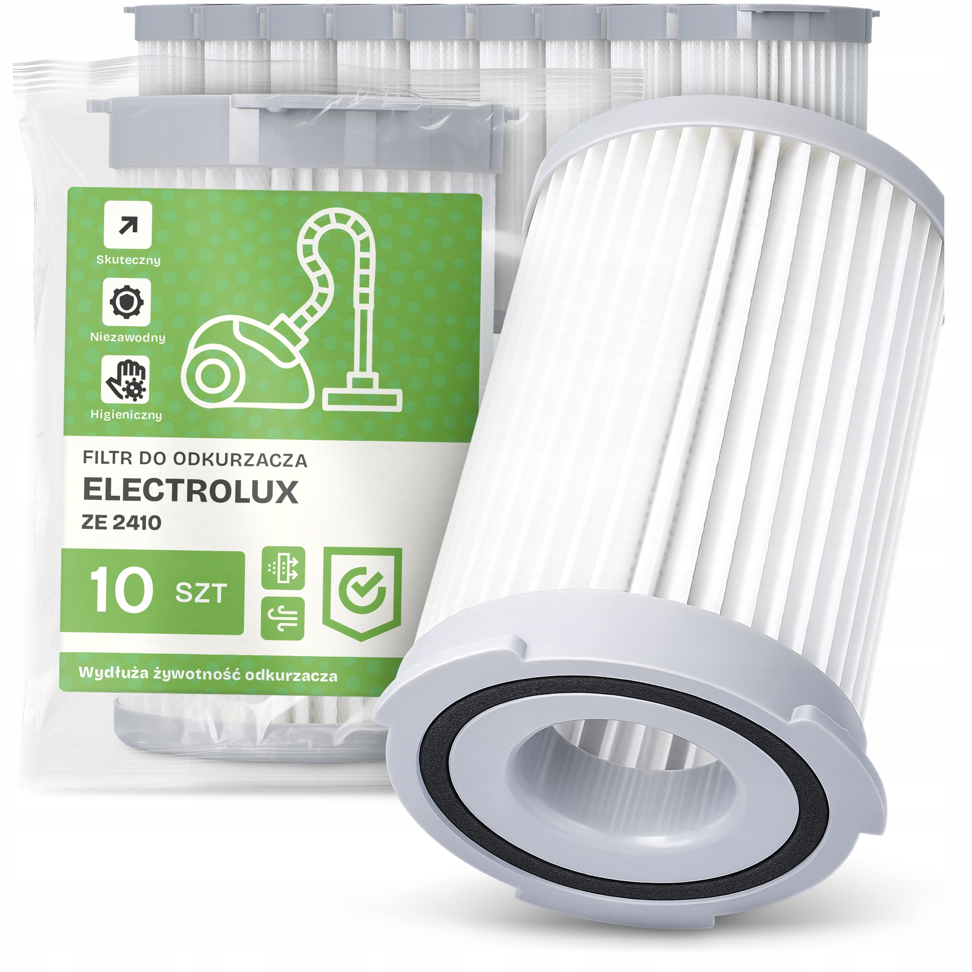 10 x Vzduchový Filtr pro vysavač Electrolux Ze 2410 Hepa Em-w