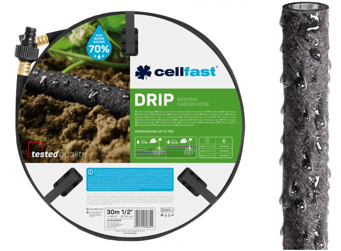 CELLFAST 19-004 WĄŻ NAWADNIAJĄCY DRIP 1/2'' 30m Marka Cellfast
