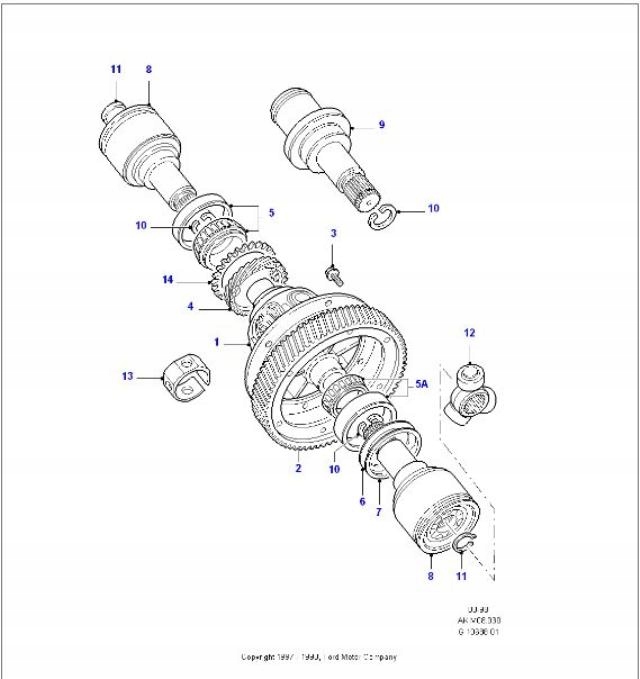 PIERŚCIEŃ MECHANIZMU RÓŻNICOWEGO FORD ESCORT 90-95 Producent części Ford OE