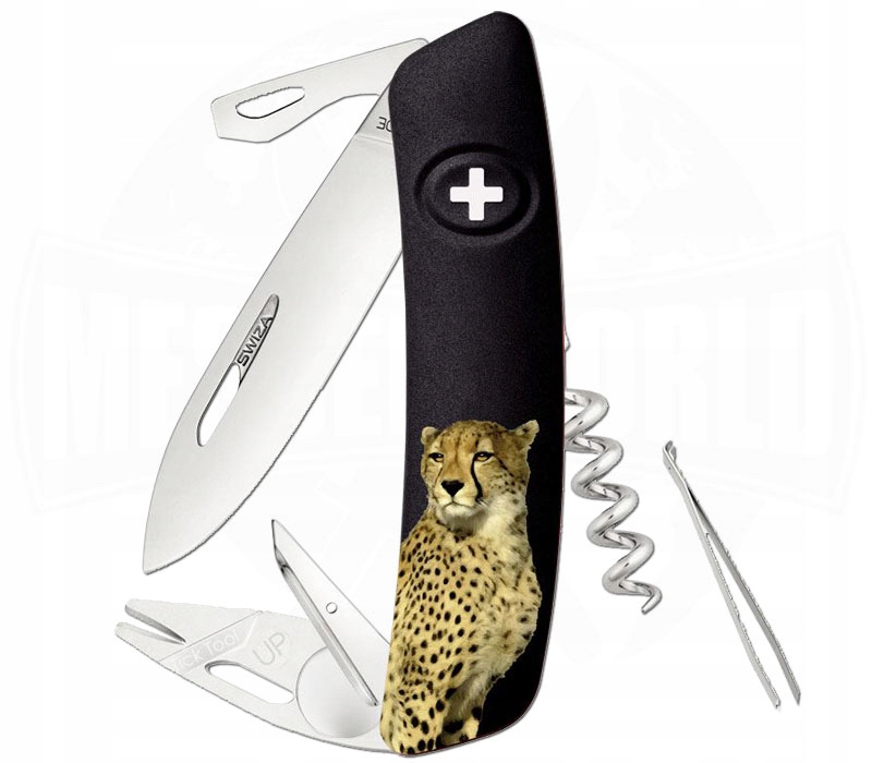 Swiza Nůž TT03 Tick Tool Wildlife Cheetah Black
