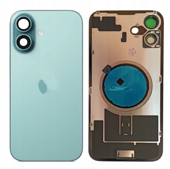 Klapka Jednobryłowa Plecki Tył iPhone 16 Plus Teal Ramka Magnesy