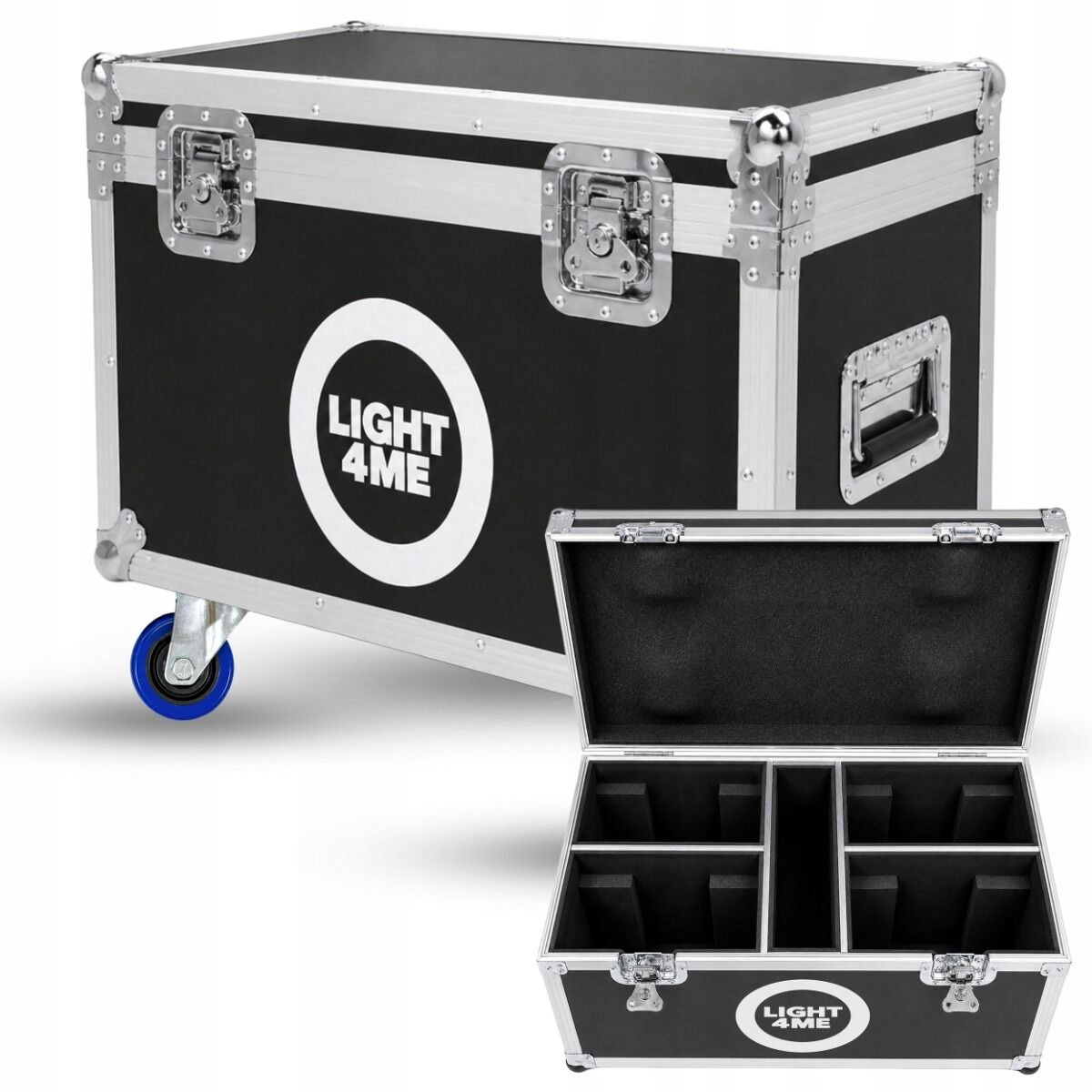 LIGHT4ME 100 Spot Ring Case 4IN1 přepravní box se 4 pohyblivými hlavami