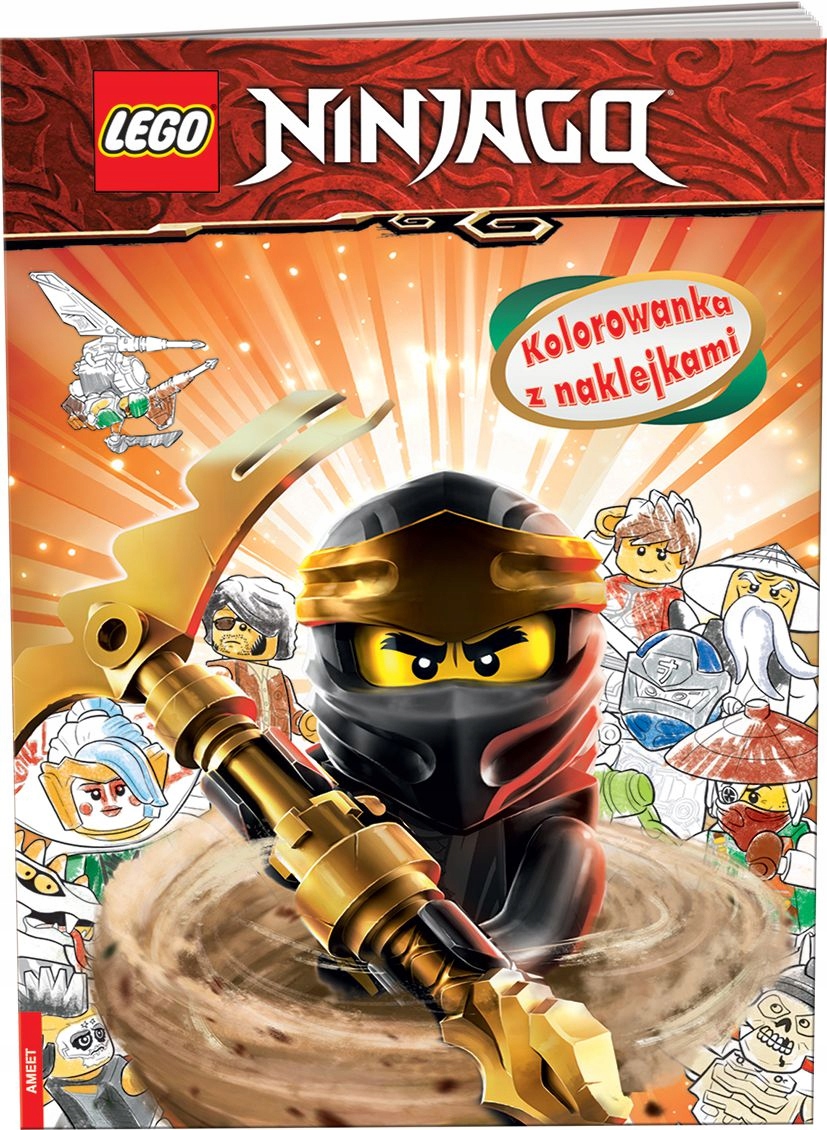 

Lego Ninjago Kolorowanka z naklejkami Ameet