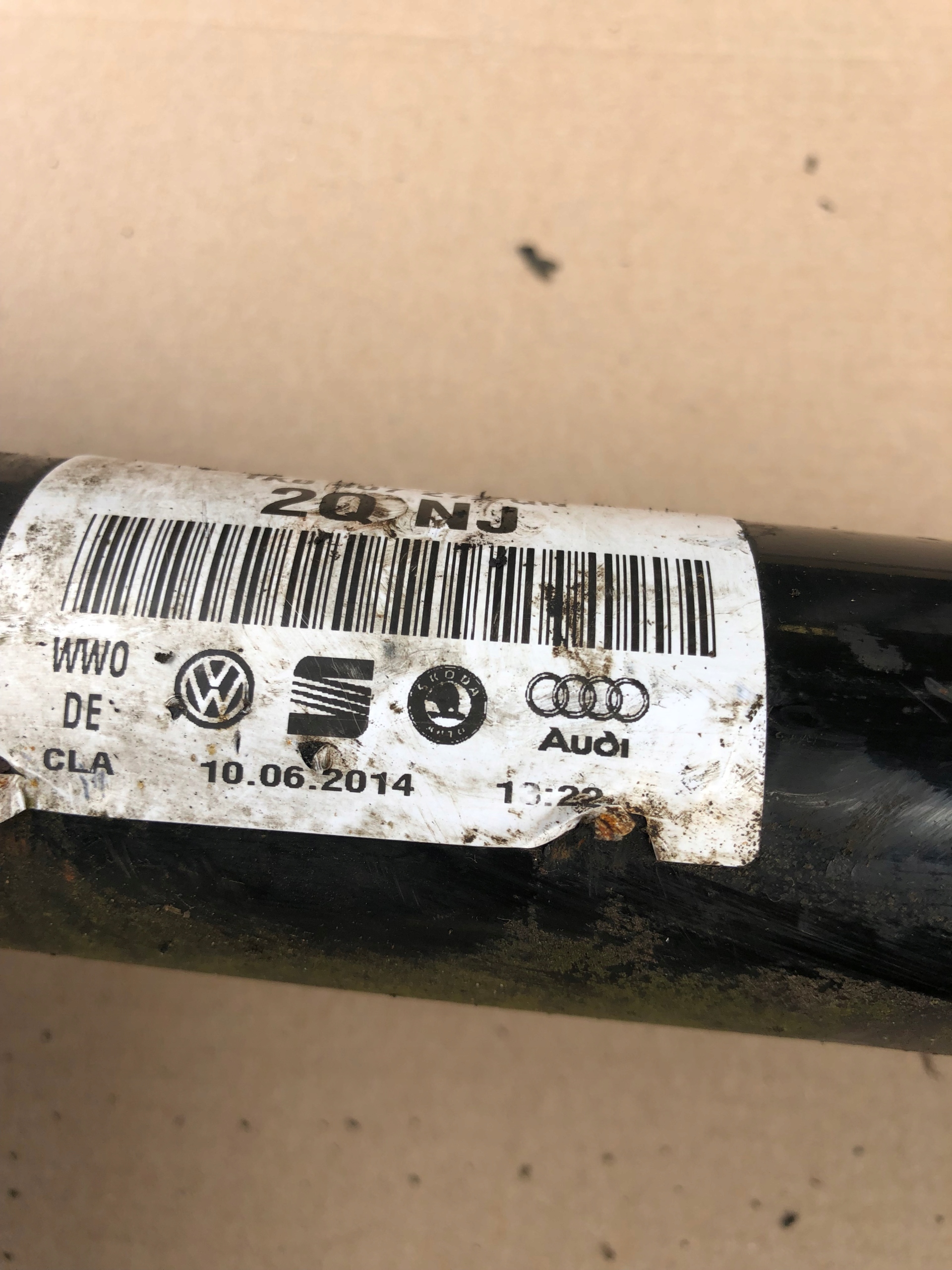 semi-axis right VW GOLF VII AUDI A3 1K0407272QN