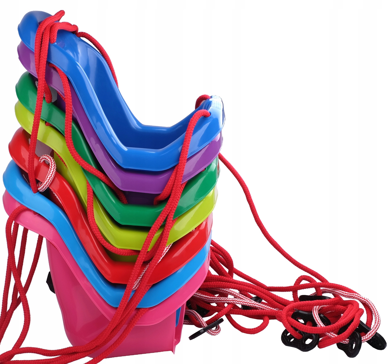 DUŻA HUŚTAWKA KUBEŁKOWA Z PASAMI Atesty 7 Kolorów Marka Macyszyn