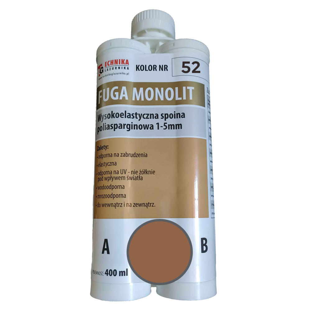 Fuga epoksydowa Monolit beżowy 52 Sandy Brown 0,5 kg
