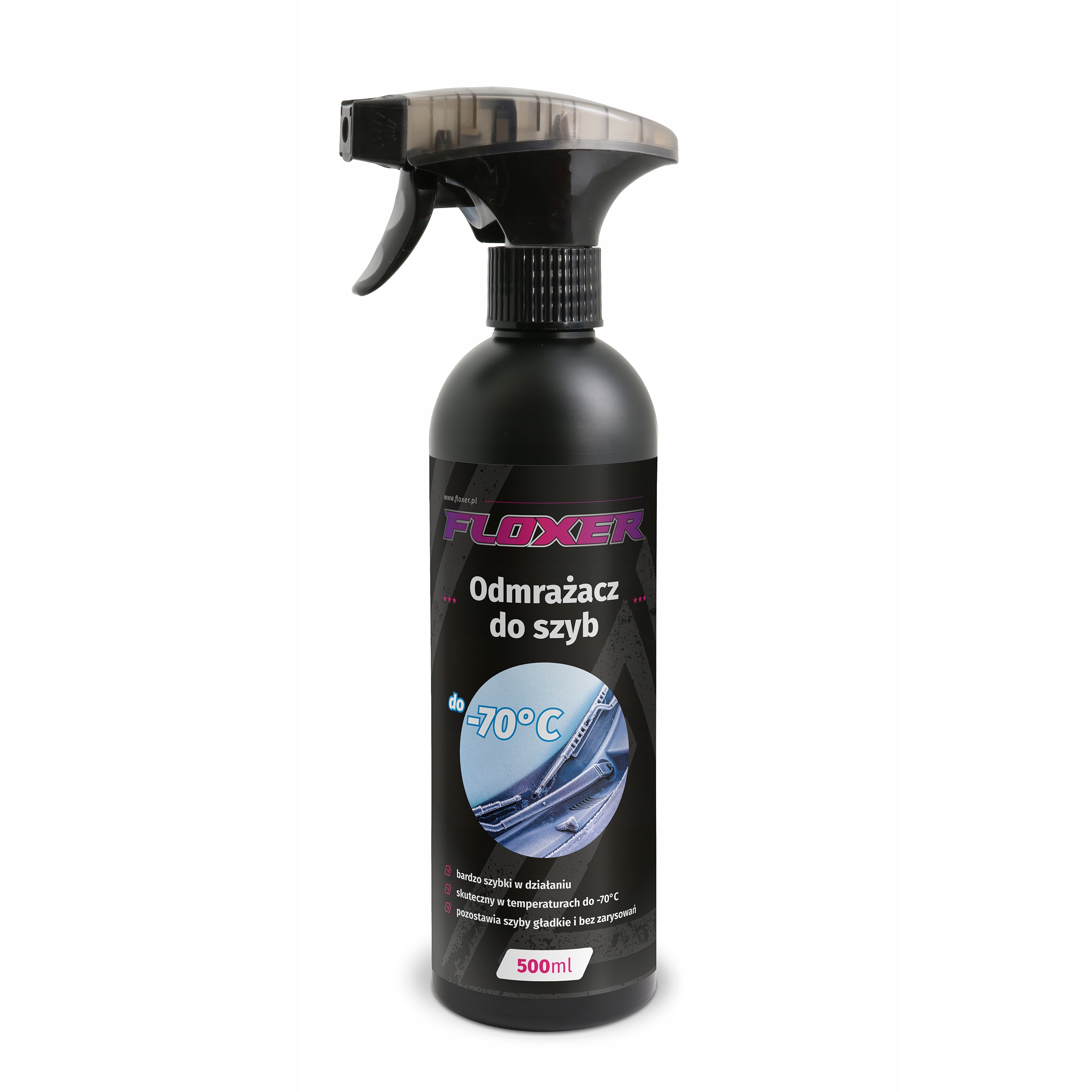 Odmrażacz do szyb samochodowych 500ml płyn do odmrażania lusterek, zamków