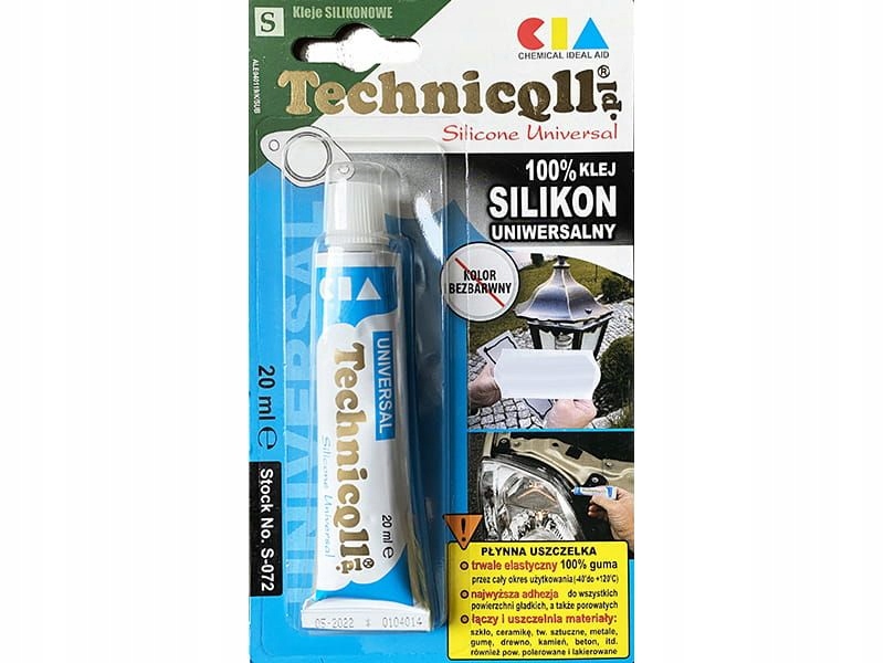 

Silikon uniwersalny bezbarwny 20ml Technicqll S-07