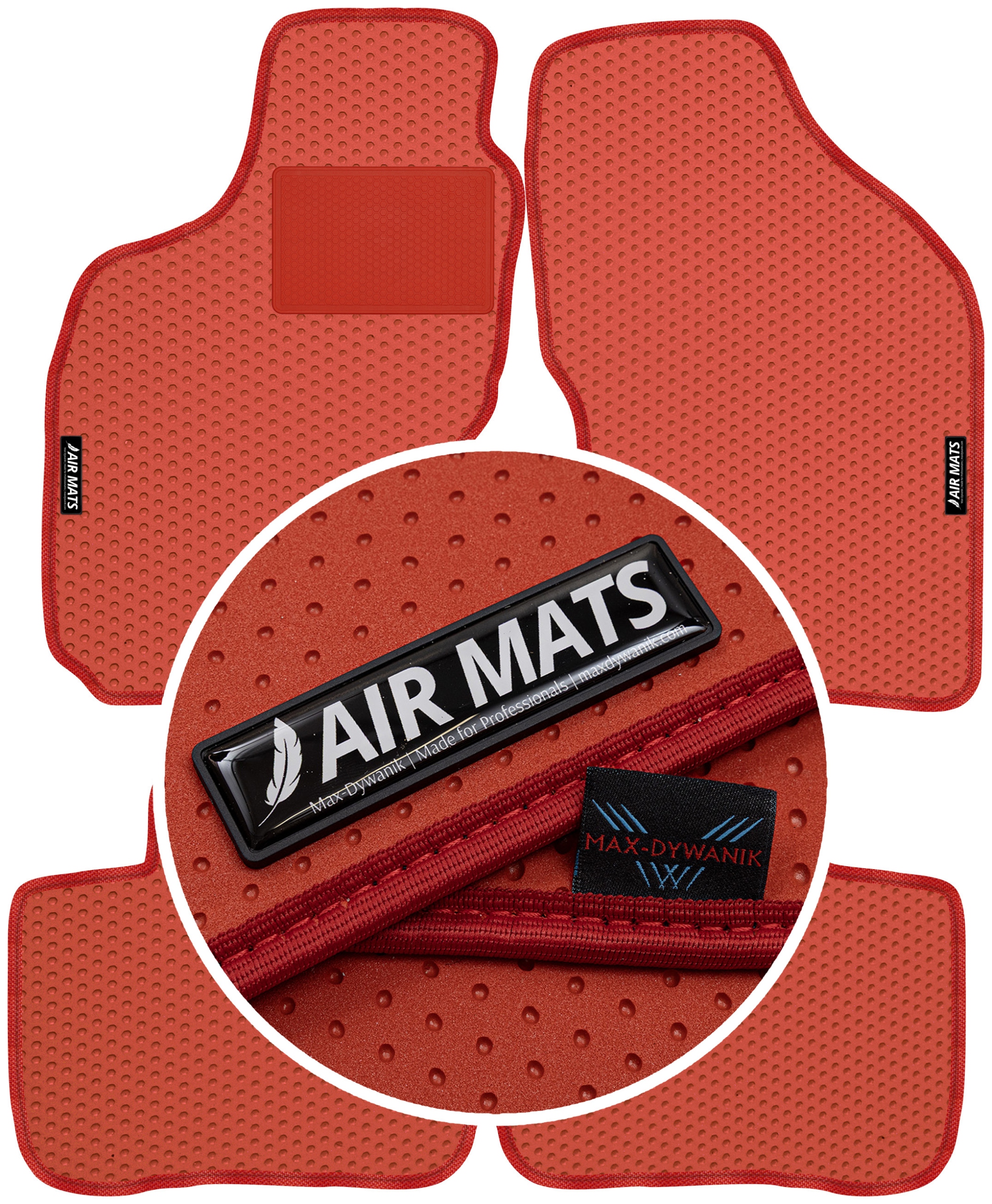 Fiat Brava I Sd 1995-2001 Gumové rohože Air Mats Červené