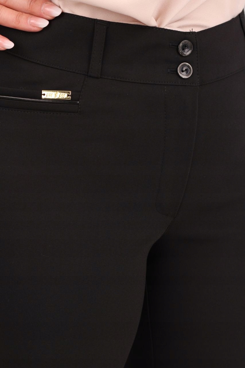 SPODNIE BIZNESOWE DAMSKIE CYGARETKI NA KANT WIZYTOWE POLSKI PRODUCENT Linia plus size (duże rozmiary)