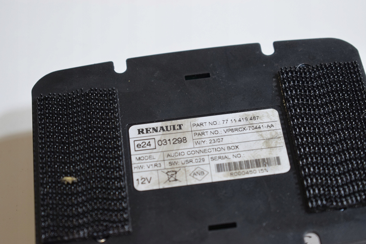 ŁĄCZE MULTIMEDIALNE RENAULT CLIO TWINGO 7711419487 Typ samochodu Samochody osobowe