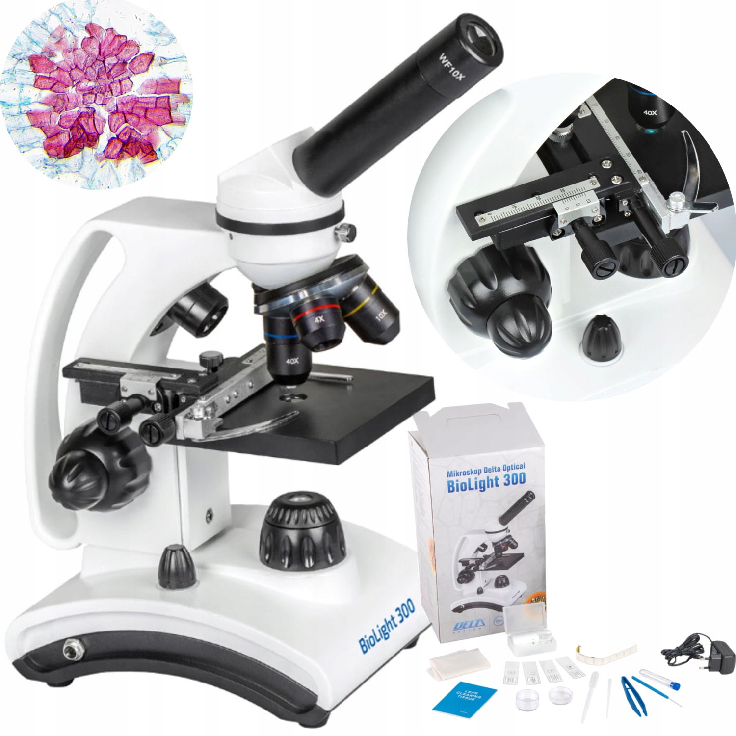 Mikroskop Delta Optical BioLight 300 szkolny Akcesoria naukowy