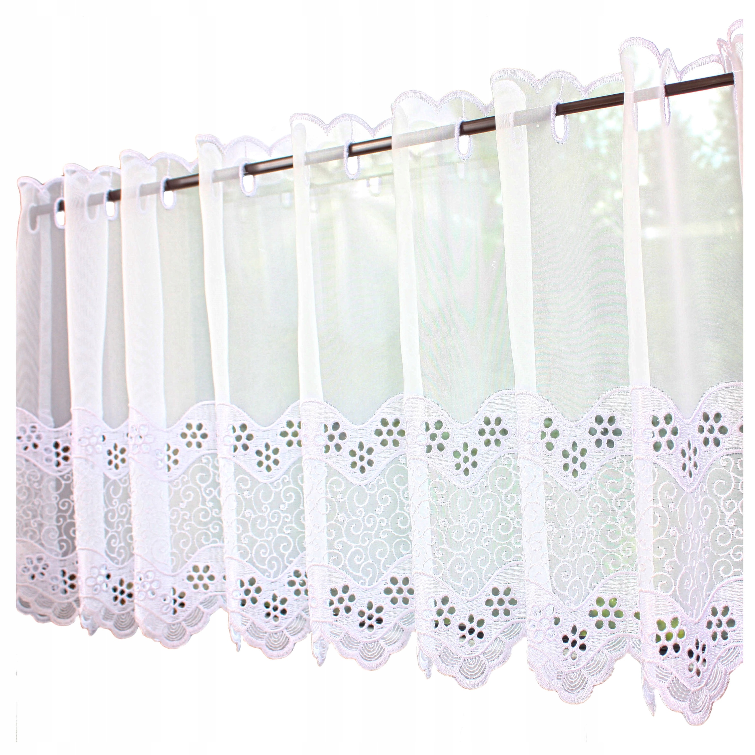 

Zazdrostka Do Kuchni Biała Firanka Woal Haft 40