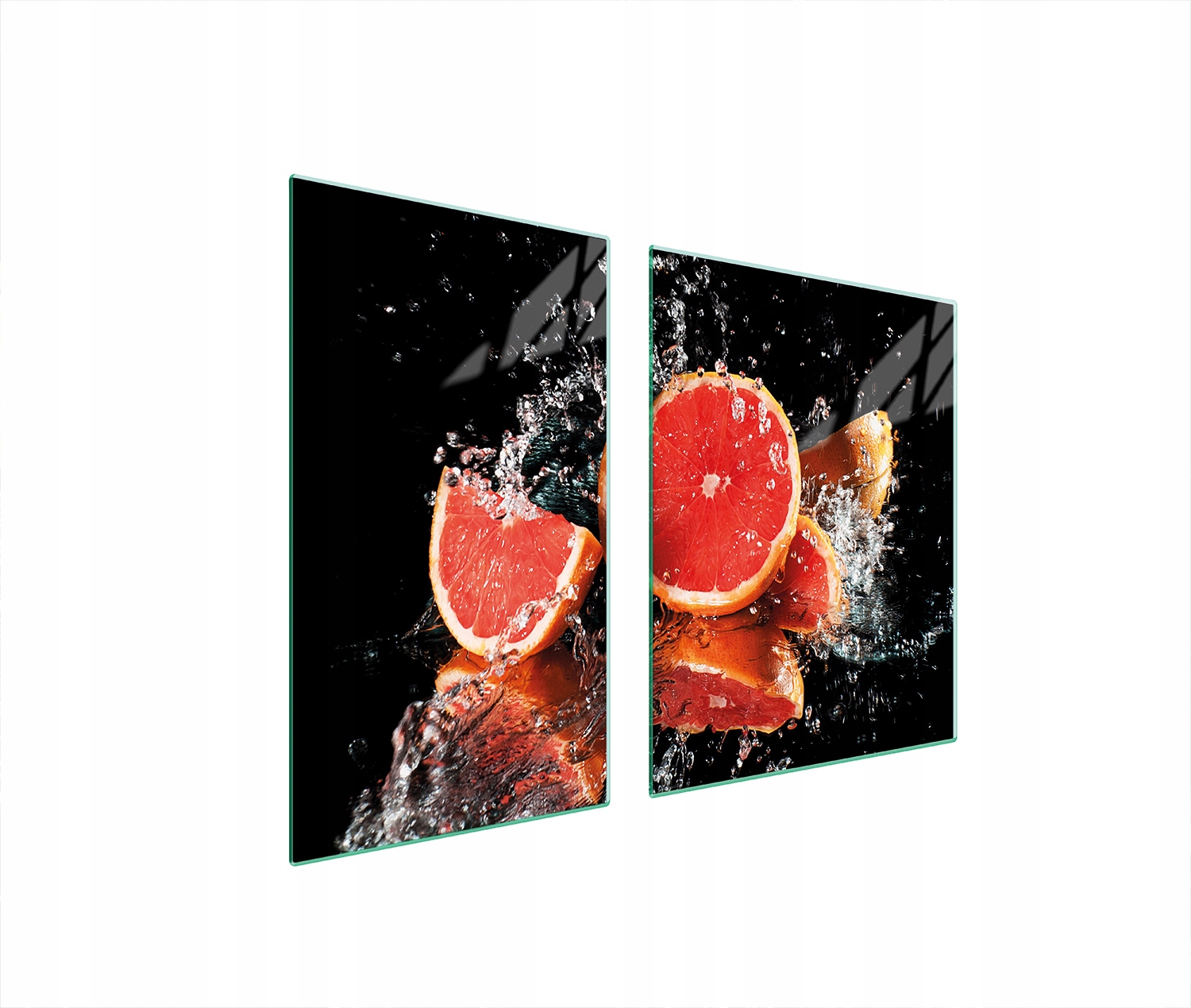 Skleněná Deska A Krájecí Deska 100x52 Grapefruit Tvrzené Sklo