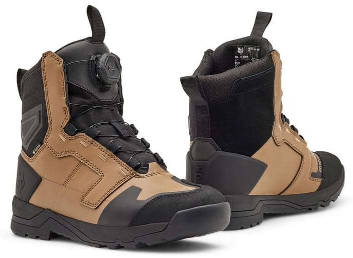 Fox Defend Adv Dark Khaki Motocyklové Topánky Adventure Pánske Cross Enduro