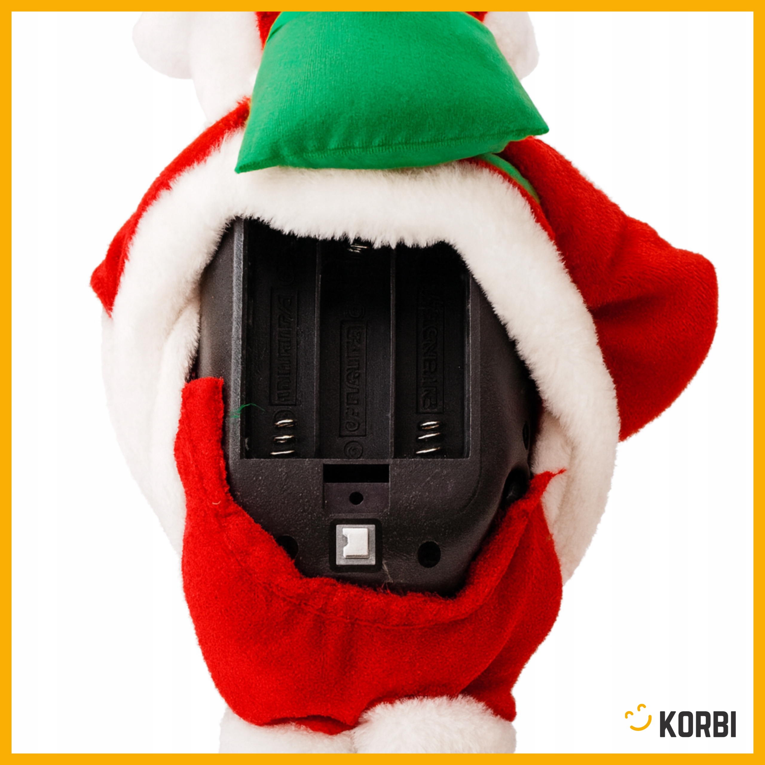 DEKORACJA WSPINAJĄCY SIĘ MIKOŁAJ OZDOBA ŚWIĄTECZNA GRAJĄCY PREZENT 100CM Stan opakowania oryginalne