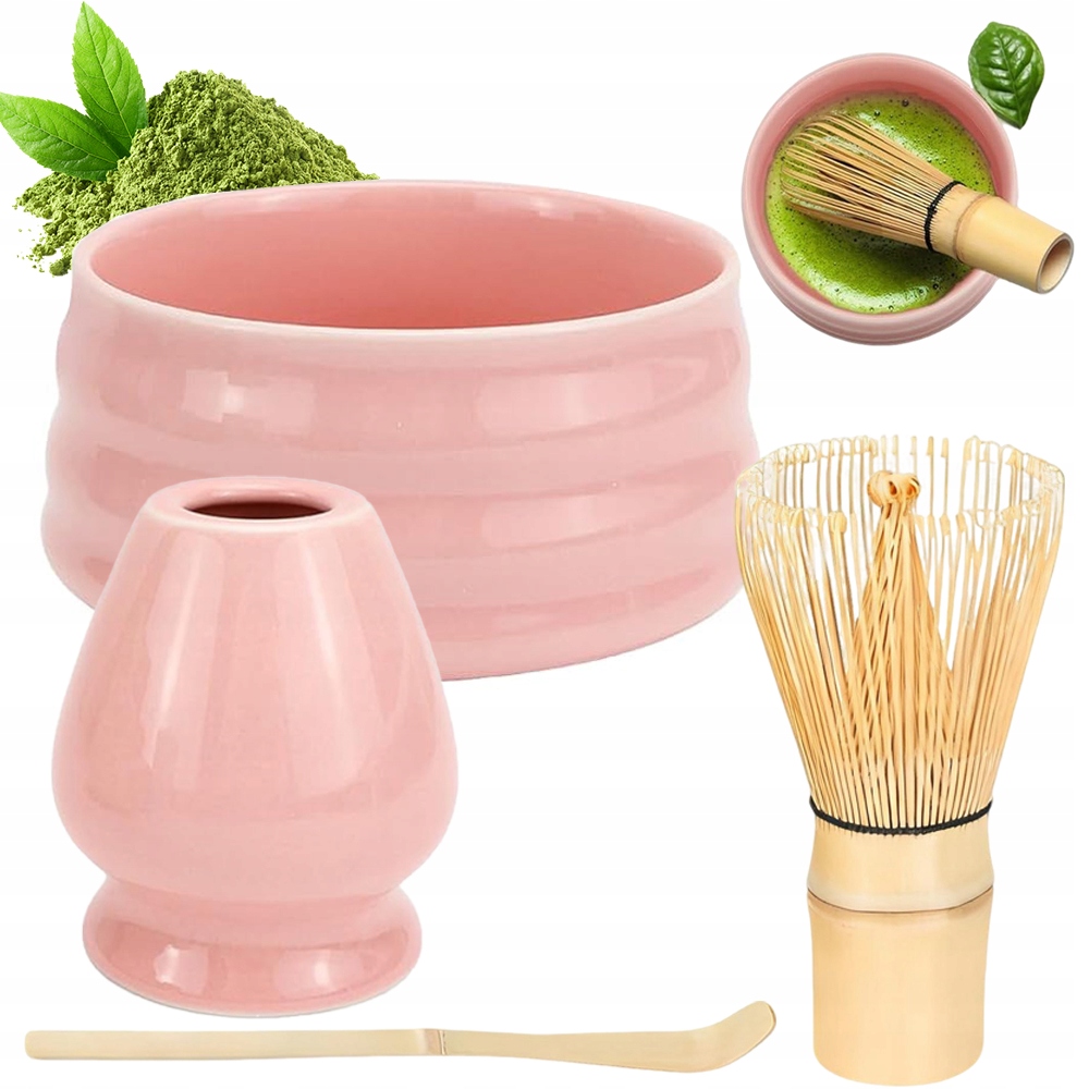 Levně Dárková Sada 4KS Na Čaj Matcha Sada Na Vaření Matchy Lžíce