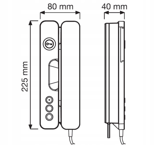 UNIFON DOMOFON CYFROWY 2-ŻYŁOWY URMET 1140/622 Typ domofonu Przewodowy