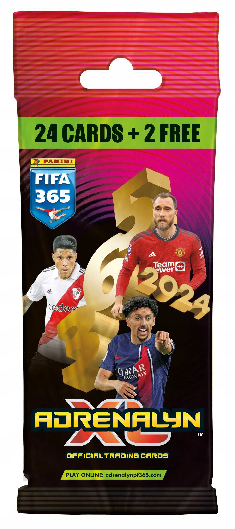 FAT PACK FIFA 2024 KARTY PIŁKARSKIE DO ALBUMU PANINI 365 ADRENALYN