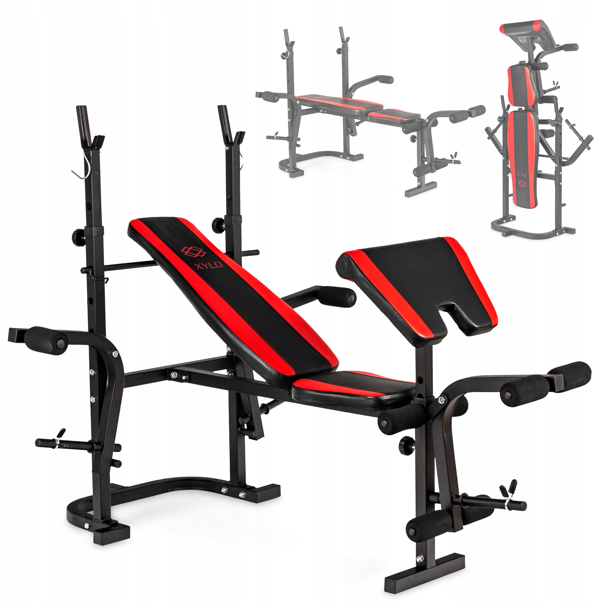 Ławka Treningowa do Ćwiczeń pod Sztangę Sapphire XG35 składana Modlitwenik